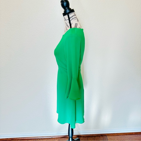 LULUS Center of Attention Green Flounce Sleeve Dress (S) - Picture 8 of 11